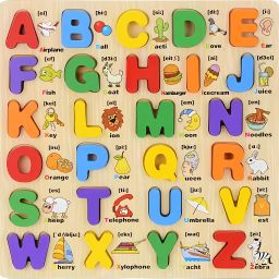 Alphabet Wooden Puzzle For Kids| Educational Toy Puzzles for Pre school-22