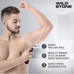 Wild stone Men Set Of 2 Intense Black & Trance Long Lasting No Gas Deodorant 150 ml Each image 5