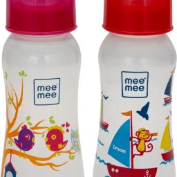 Premium Feeding Baby Bottle , 250ml , Pack of 2 , Red & Pink - Polypropylene, Plastic-image-15