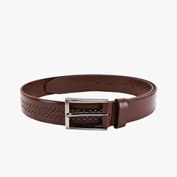 BuckleUp Men Tan Textured Leather Belt-image-95