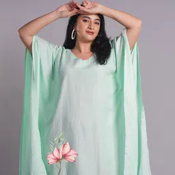 LetsDressUp V-Neck Extended Sleeves Kaftan Plus Size Dress-image-37