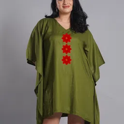 LetsDressUp Plus Size Floral Printed Kaftan Casual Dress-7