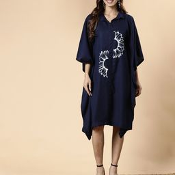 LetsDressUp Floral Print Kimono Sleeve Kaftan Dress-picture-34