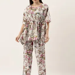 RangDeep Women Printed Pure Cotton Night suit-image-76