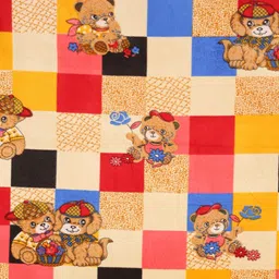 ROMEE Set of 6 Red & Blue Floral Teddy Printed Diwan Set image 3