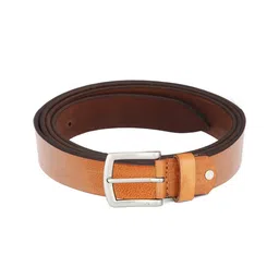 WildHorn Men Tan & Brown Solid Leather Belt-image-57
