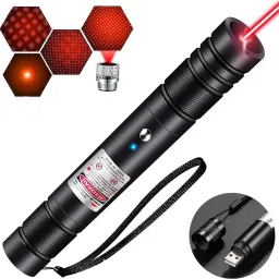 GLOWISH USB RECHARGEABLE HIGH POWER LONG RANGE RED LASER POINTER-22