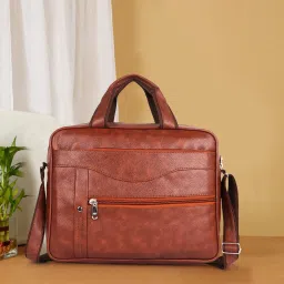 Men Tan Messenger Bag-image-12