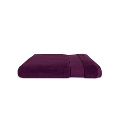 SPACES Set of 2 Violet Solid 550GSM Cotton Ultra Soft Hand Towels image 3