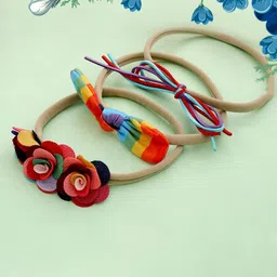 SYGA Kids Pack Of 3 Printed Stretchable Headbands-image-56