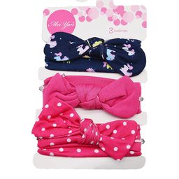 SYGA Infant Pack of 3 Cotton Headbands-image-47