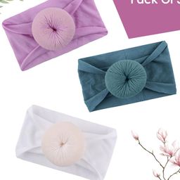 SYGA Infants Pack Of 3 Stretchable Headbands-image-26