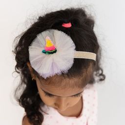 A Little Fable Girls Chill Wrap Sequinned Headband-image-3