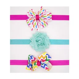 SYGA Girls Set of 3 Bow & Floral Hairbands-image-19