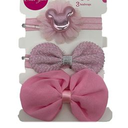 SYGA Girls Set of 3 Velvet Bandana Elasticated Headbands-image-42