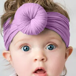 SYGA Infant Girls Turban-Shaped Wrap Elasticated & Adjustable Hairband-41