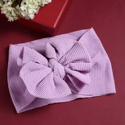 Babymoon Girls Purple Bow Embellished Headband-picture-23