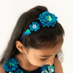 A Little Fable Girls Floral Embellished Hairband-image-19