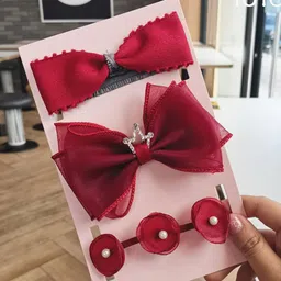 SYGA Girls Set of 3 Bow & Flower Detail Hairbands-88