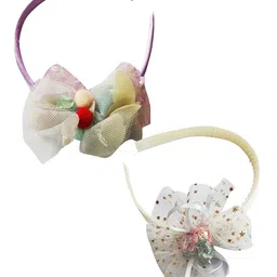 Jewelz  Set of 2 Bow Embellished Hairband-66