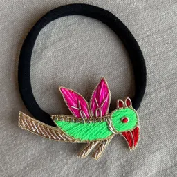 Choko Girls Green & Pink Embellished Hairband-picture-6