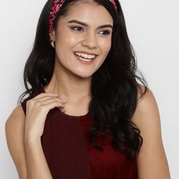 DEEBACO Women Pink Hairband-3