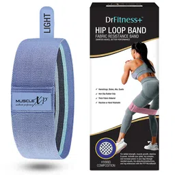 MUSCLEXP Blue Fabric Resistance Band-image-6
