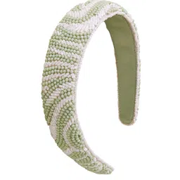 Accessorize Women Zebra Beaded Hairband-image-2