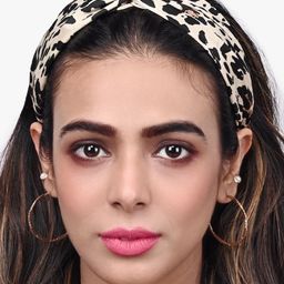 BuckleUp Beige And Black Printed Knot Hairband-13