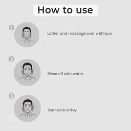O3 + Alpha Men Acno D Tan Face Wash with Hyaluronic & Mint to Fight Blackhead - 50 ml image 5