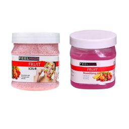 FEELHIGH Set Of 2 Mix Fruit Scrub & Gel 500ml Each-21