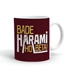Khakee White & Maroon Printed Ceramic Glossy Mug 325 ml-image-71