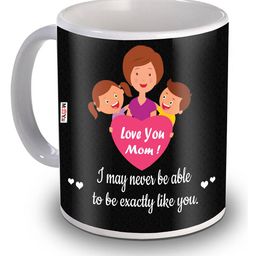 ME & YOU Black & White Printed Ceramic Glossy Coffee Mug 325 ml-22