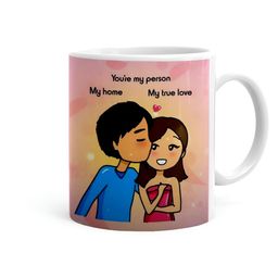Khakee White & Beige Text or Slogans Printed Ceramic Glossy Mug-4