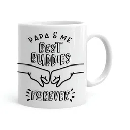 Khakee White & Black Text or Slogans Printed Microwave Safe Ceramic Glossy Mug 325 ml-53