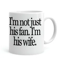 Khakee White & Black Printed Ceramic Glossy Mug 325 ml-11