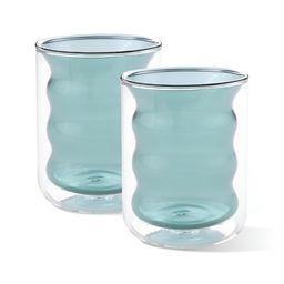Kuber Industries Green & Transparent  Borosilicate Glass Transparent Mugs 200 ml-19