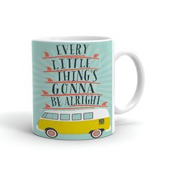 Khakee White & Green Text or Slogans Printed Ceramic Glossy Mug 325 ml-2