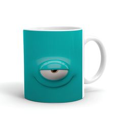 Khakee White & Blue Printed Ceramic Glossy Mug 325 ml-12