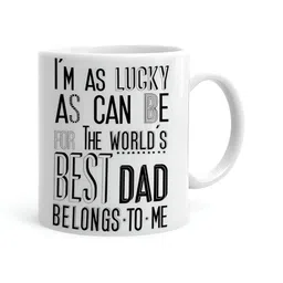 Khakee White & Black Printed Ceramic Glossy Mugs 325 ml-picture-7