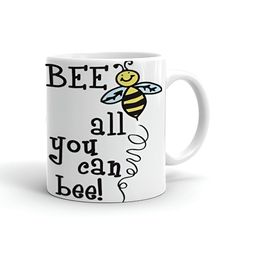 Khakee White & Black Text or Slogans Printed Ceramic Glossy Mug 325 ml-image-94