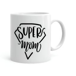 Khakee White & Black Printed Ceramic Glossy Mugs 325 ml-47