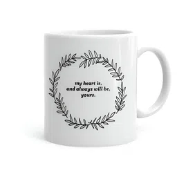 Khakee White & Black Printed Ceramic Glossy Mugs 325 ml-picture-9