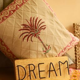 WEAVING HOMES Brown Wooden Dream Board-36