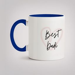 MOTIVATE BOX White & Blue Printed Ceramic Microwave Safe Glossy Finished Mug 330 ml-image-77
