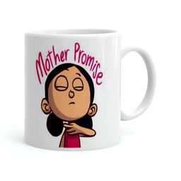 Khakee White & Pink Printed Ceramic Glossy Mugs 325 ml-7