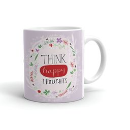 Khakee White & Purple Text or Slogans Printed Ceramic Glossy Mugs-image-83