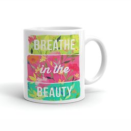 Khakee White & Green Text or Slogans Printed Ceramic Glossy Mugs 325 ml-10