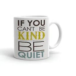 Khakee White & Black Printed Ceramic Glossy Mug-31