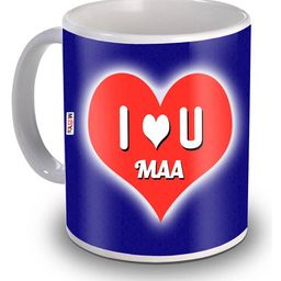ME & YOU Blue & Red Printed Ceramic Glossy Coffee Mug 325 ml-18